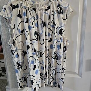 Floral Print Ruched Chase Top